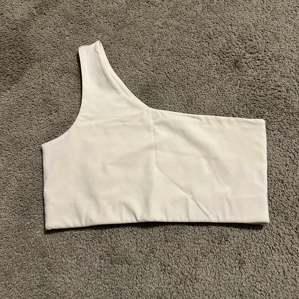 Girlfriend Collective Bianca One Shoulder Bra L